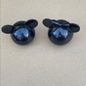 Black Mouse Ear Salt and Pepper Shakers
